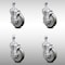 Service Caster 5 Inch SS Gray Polyurethane Wheel Swivel 1/2 Inch Threaded Stem Caster Set Brake SCC-SSTS20S514-PPUB-TLB-121315-4 - alternate 1